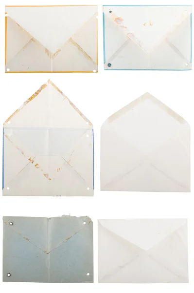 Různý tvar ze staré obálky — Stock fotografie