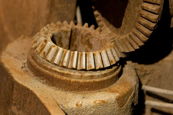Detail of old rusty gears — Stock Photo, Image