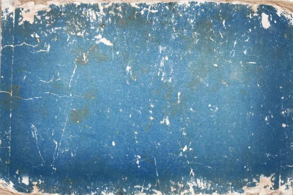 Cartón azul con marcas de edad — Foto de Stock