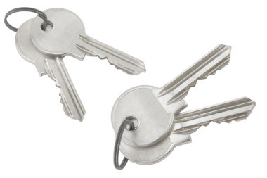 Silver bunch of keys clipart