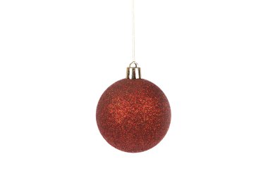 Red christmas ball clipart