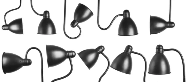 Metallische schwarze Lampe — Stockfoto
