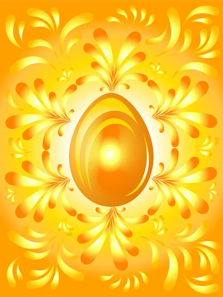 Oeufs de Pâques dorés fond — Image vectorielle