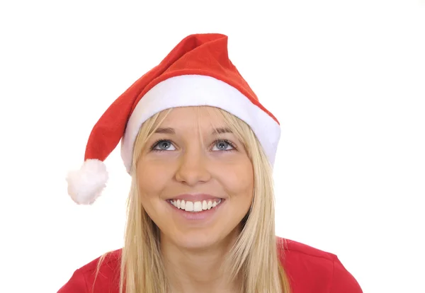 Śmiejąca się dziewczyna Boże Narodzenie — Zdjęcie stockowe