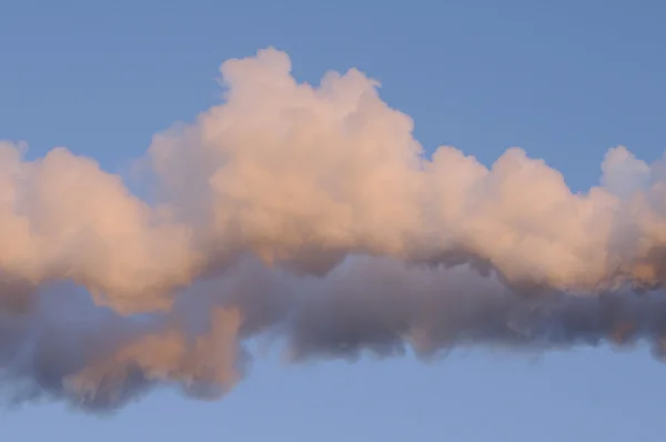 stock image Factory fumes in front of blue sky