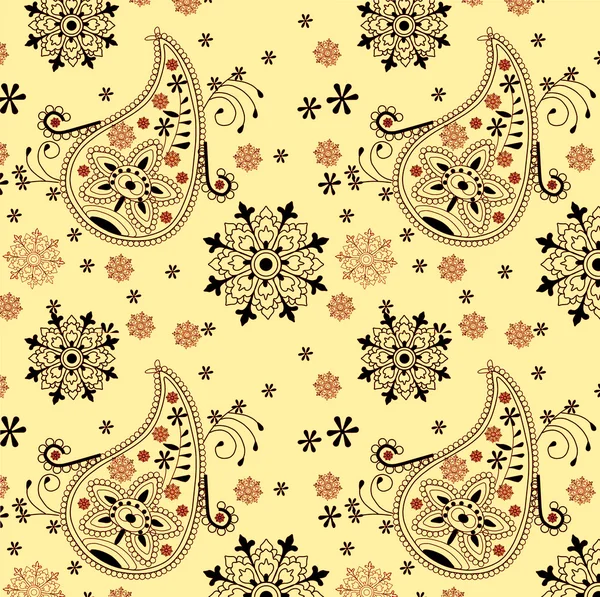 Indien Ornament Hintergrund. Paisley nahtlos — Stockfoto