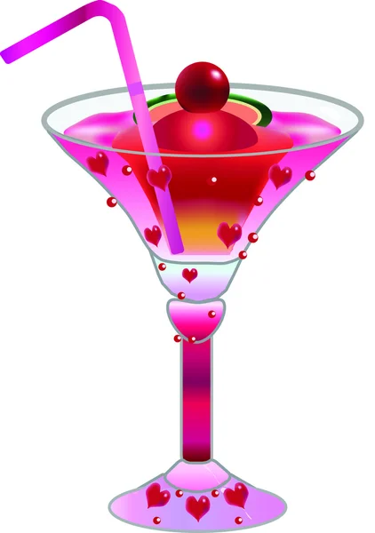 stock vector Love cocktail