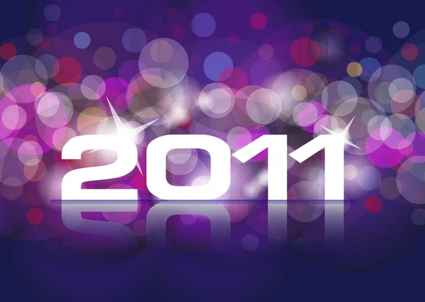 Новогодняя открытка 2011 — стоковый вектор