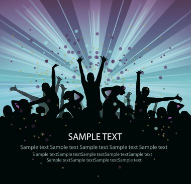 Set of group peoples dance vector. flyer.vector clipart