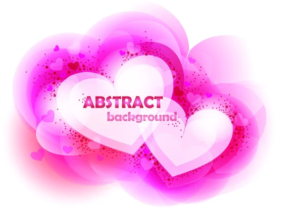 Abstract hearts. Vector illustration. — Stock Vector
