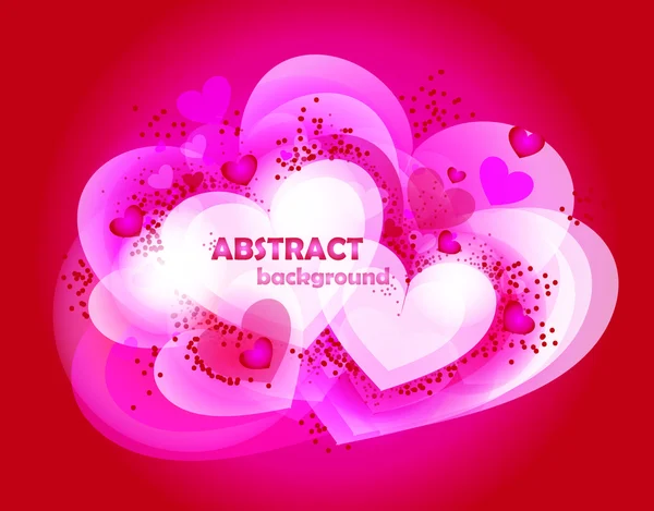 Abstrakt hjärtan. vektor illustration — Stock vektor
