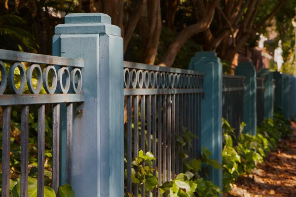 Blue Fence — Stock Photo, Image