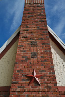 Red star chimney clipart