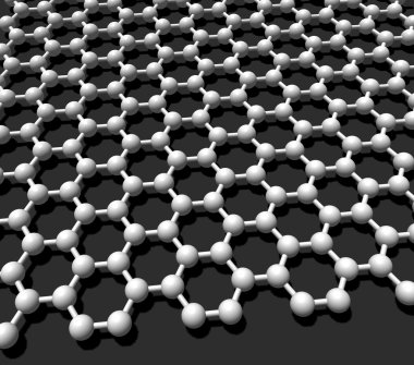 Graphene crystal lattice clipart