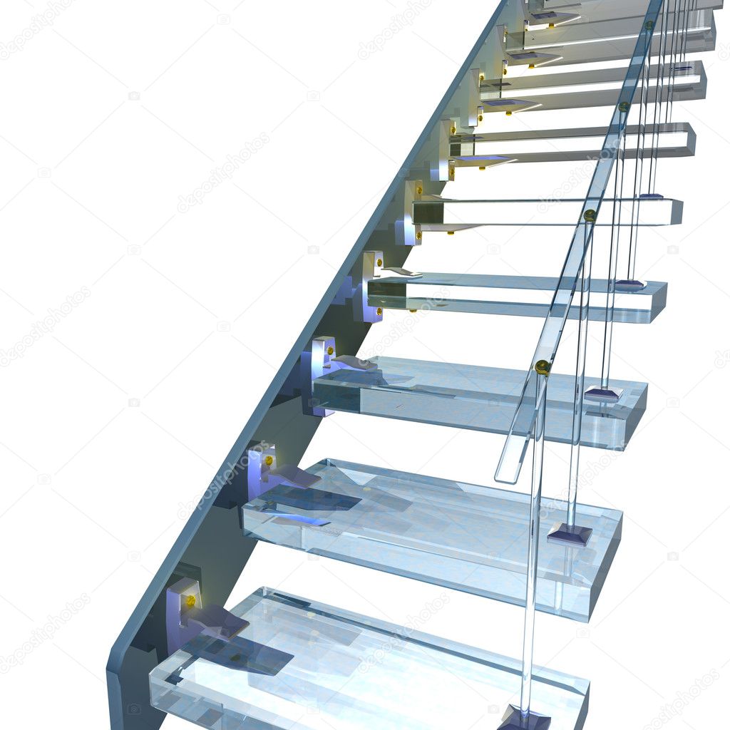 Glass ladder — Stock Photo © Bushenkov 4007228