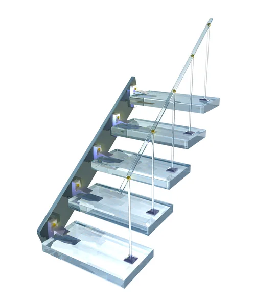 Glas ladder — Stockfoto