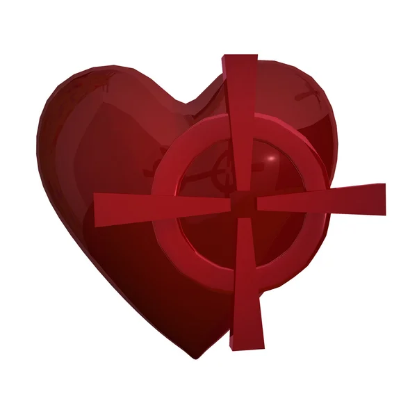 Target heart — Stock Photo, Image