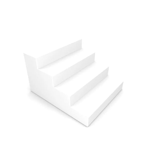 Белая лестница — стоковое фото