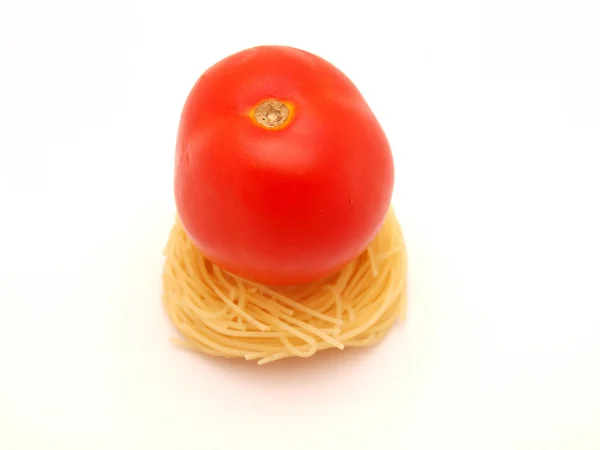 Makaroner och tomat — Stockfoto