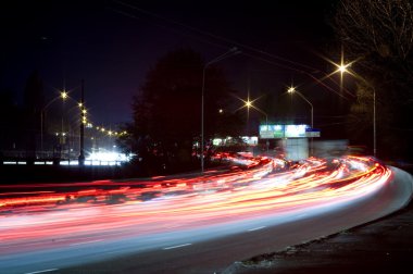 Gece şehir ışıkları