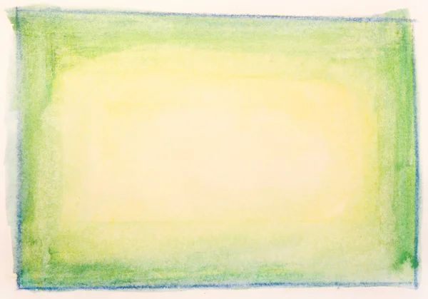 Зеленый и желтый цвет акварели — стоковое фото