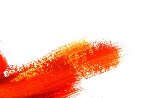 Kırmızı ve sarı su rengi boya dokusu — Stok fotoğraf