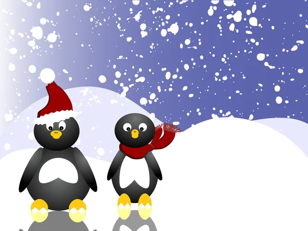 Famille des pingouins — Image vectorielle