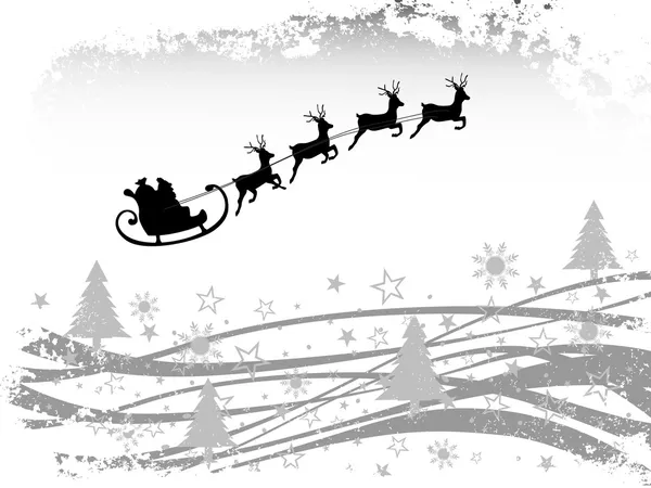 Zimowa scena - kartki świąteczne — Wektor stockowy
