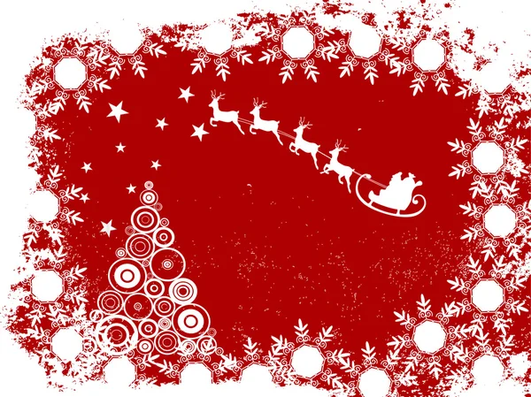 エレガントなクリスマスカード — ストックベクタ