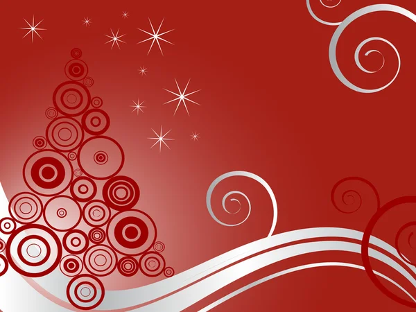 Carte de Noël élégante — Image vectorielle