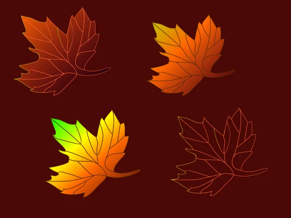 Φύλλα φθινοπώρου — Διανυσματικό Αρχείο