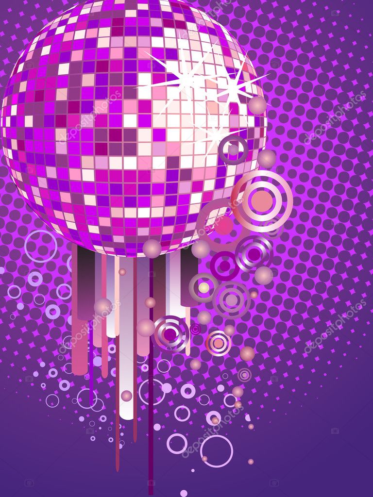 Colorful mirror ball — Stock Vector © andreakaulitzki 3974223