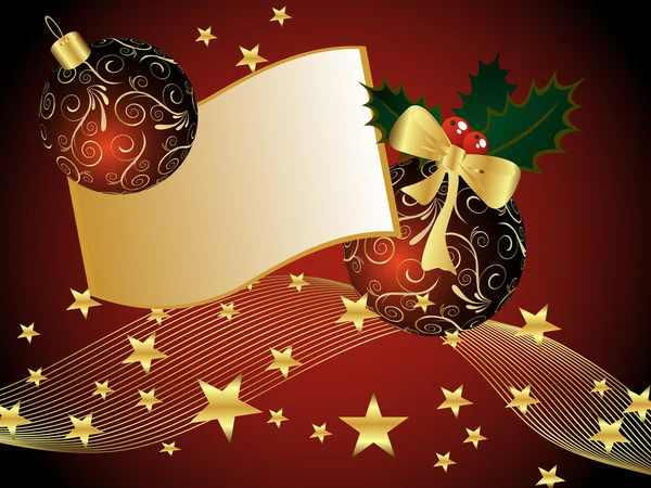 Tarjeta de Navidad — Vector de stock