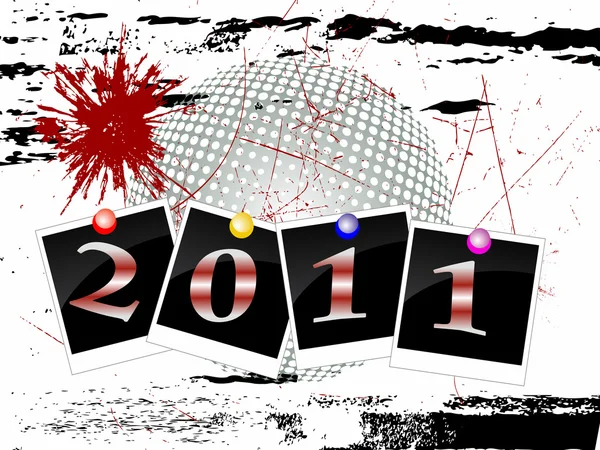 2011年前夕的新年 — 图库矢量图片