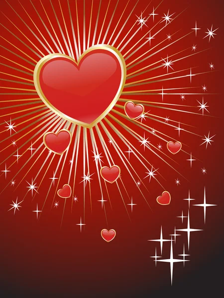 Valentýnské srdce — Stockový vektor