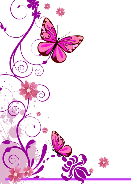 Blommönster Royaltyfria illustrationer