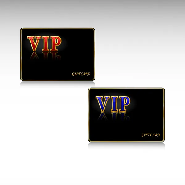 stock vector VIP gift cards.