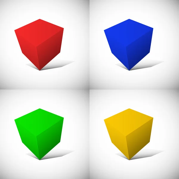 Caixa de pacote de software em forma de cubo — Vetor de Stock