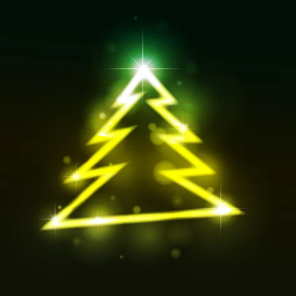 Noel kürk-ağaç — Stok Vektör