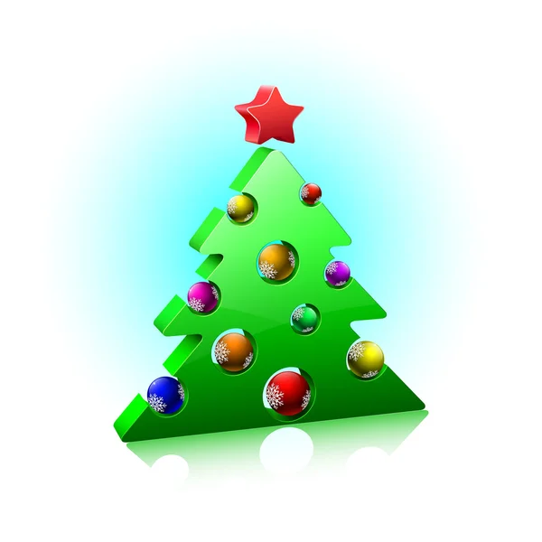 Árvore de pele de Natal —  Vetores de Stock