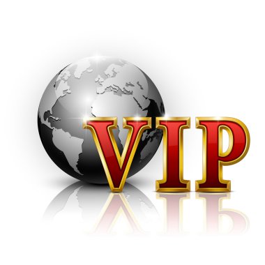 VIP gold letters. clipart