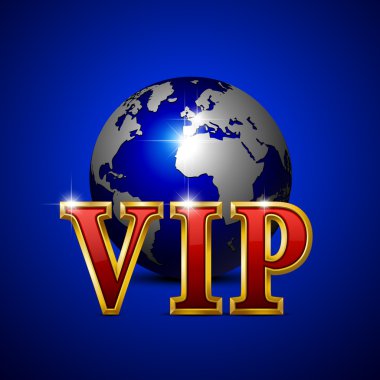 VIP gold letters. clipart