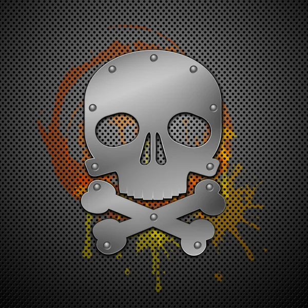 Abstract background with skull. — Stock Vector