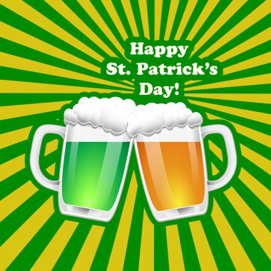 St. Patrick Day background. Vector clipart