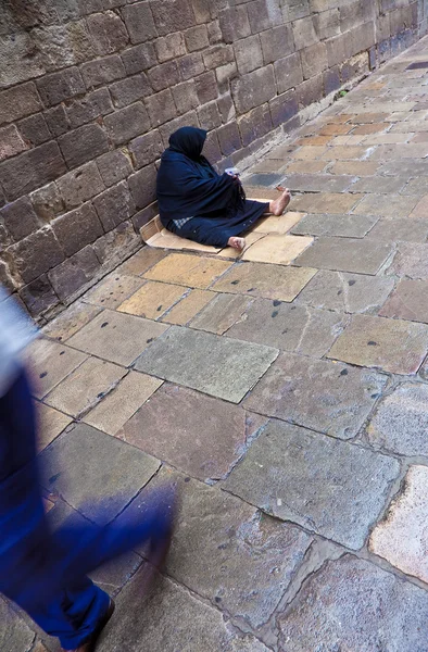 Mujer mendiga — Foto de Stock