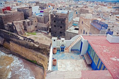 Old arabic city Essaouira (Morocco) photo clipart