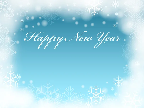 Felice anno nuovo in blu — Foto Stock