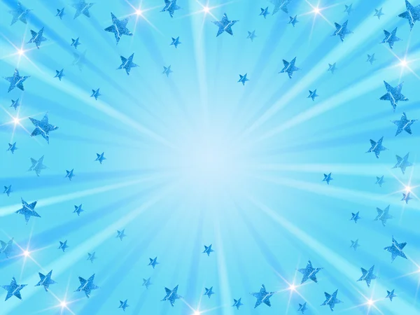 Christmas background radiate in blue — Stock Photo, Image