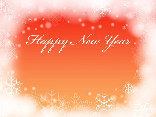 Šťastný nový rok v oranžové — Stock fotografie