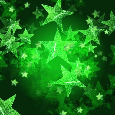 Green stars clipart